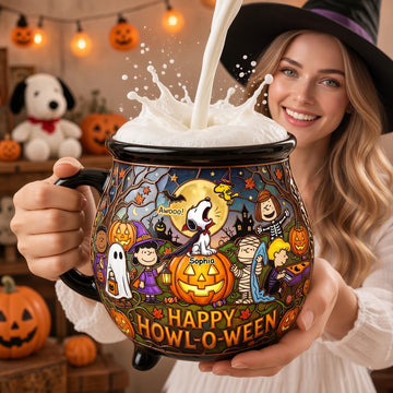 P-nust Cauldron Mug - Personalized Gift For Halloween -TN2209261422