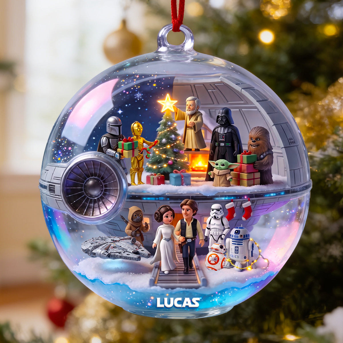 Christmas Far Away Acrylic Ornament, Personalized Gifts 03qhdt270826-Homacus