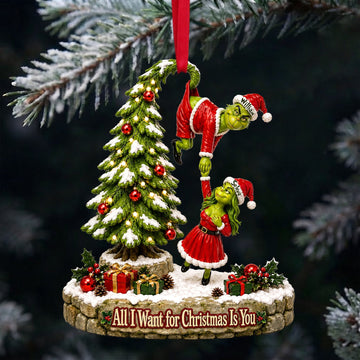 Mischievous Couple Christmas Ornament - Personalized Gifts For Couple TGrin-TN1709262204
