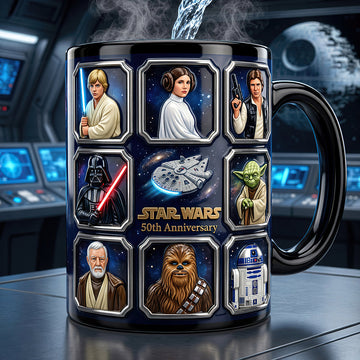 Space Warrior 50th Anniversary Custom Name Gift For Fan Movies - Personalized Coffee Mug HH01