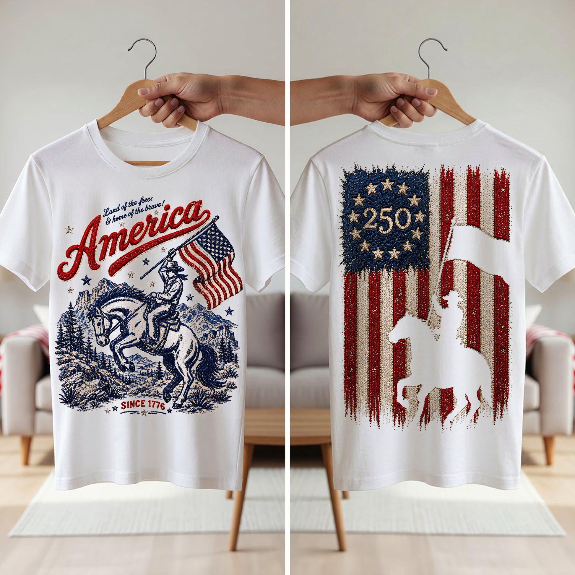 Land Of The Free - Celebrated America 250th Anniversary Shirt - Personalized Gifts For Patriots 05paqn280526-Homacus