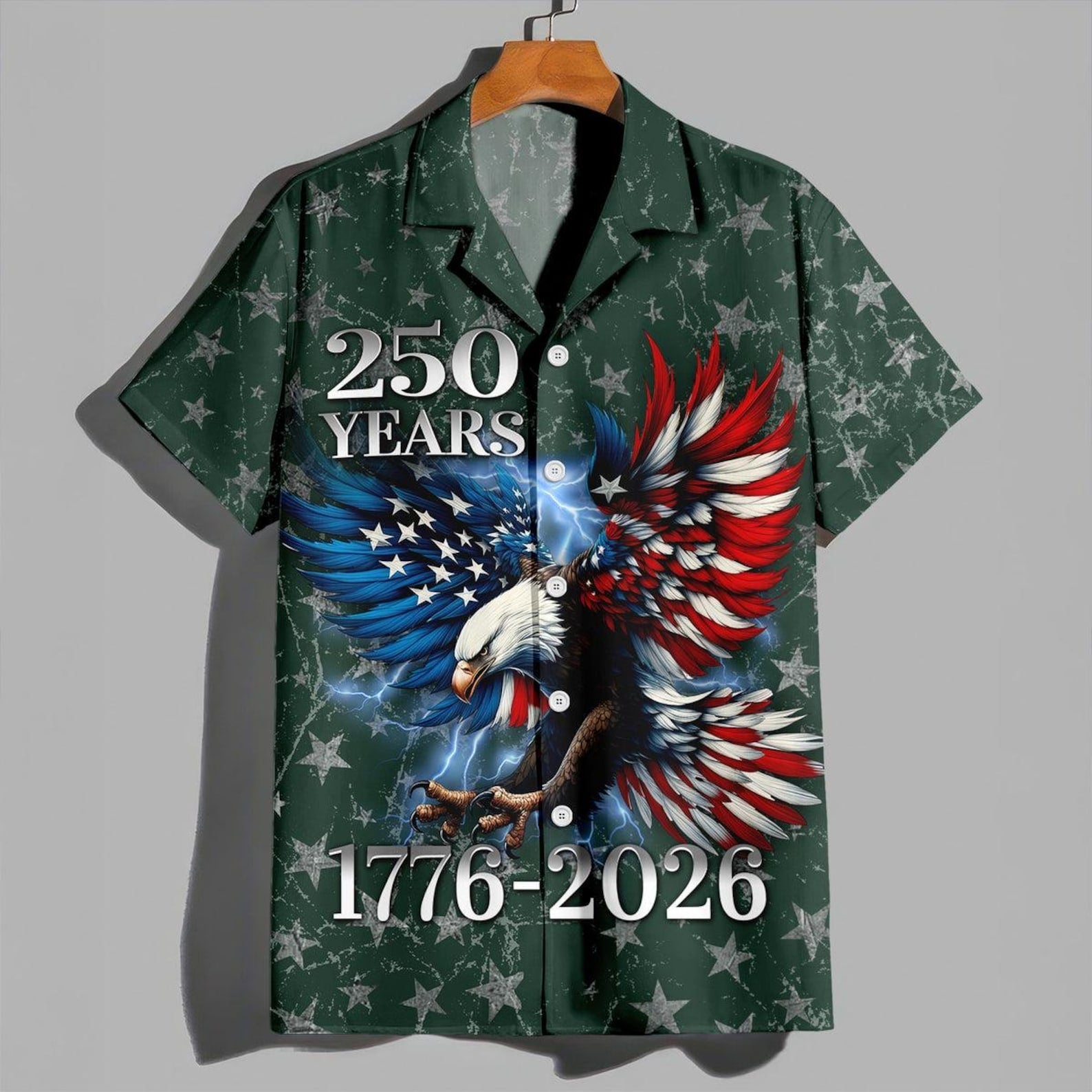 250 Years US Independence Day Hawaiian Shirt, USA 250th Anniversary AOP Hawaii Shirt 685269 - image 4