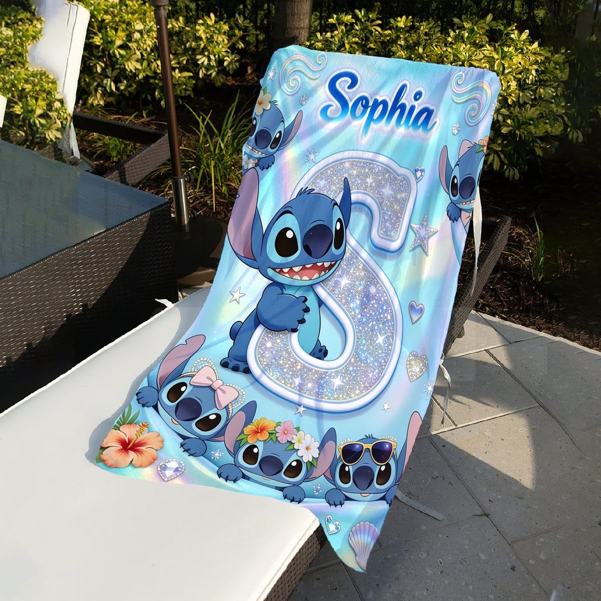 Summer Vibes - Personalized Beach Towel With Alphabet - Gift For Fan Movies - Sti HH01 - image 4