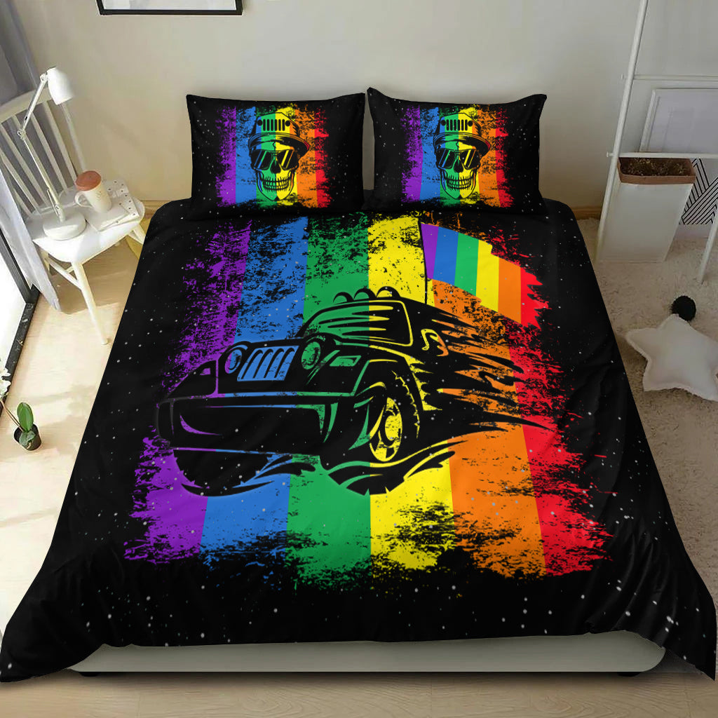 Jeep Skull LGBT Galaxy Bedding Set - LT12 - image 5