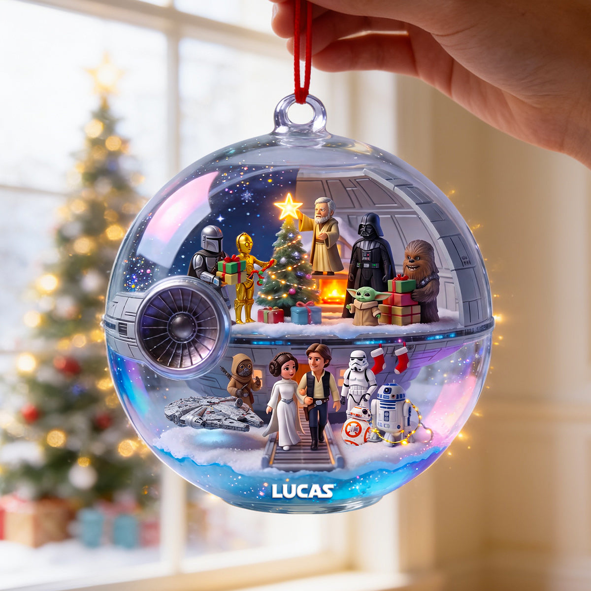 Christmas Far Away Acrylic Ornament, Personalized Gifts 03qhdt270826-Homacus