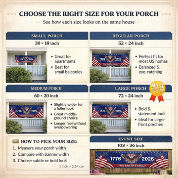 God Bless America Celebrating 250 Years Of Freedom - Personalized Outdoor Banner - Gift For Patriotic Family VD01 