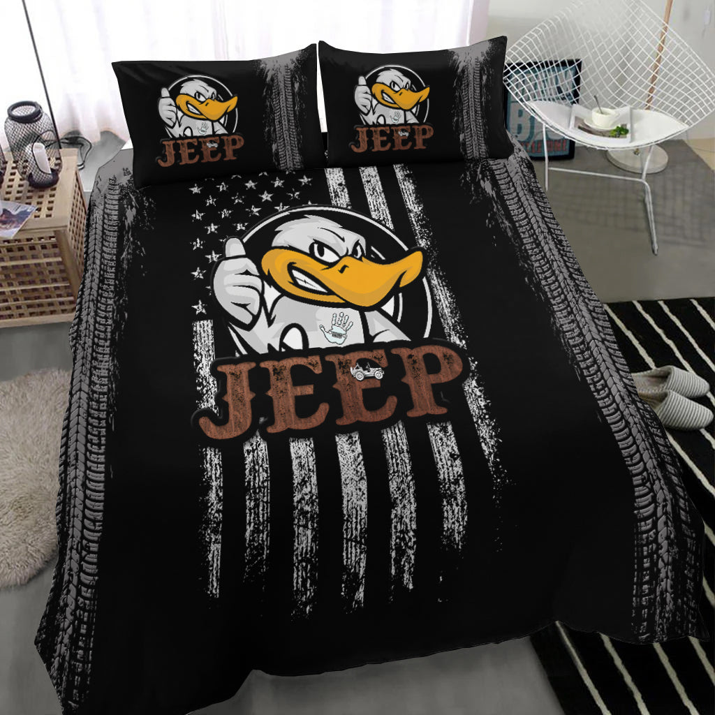 Duck duck Jeeps Unique Flag Bedding Set - LT12 - image 6