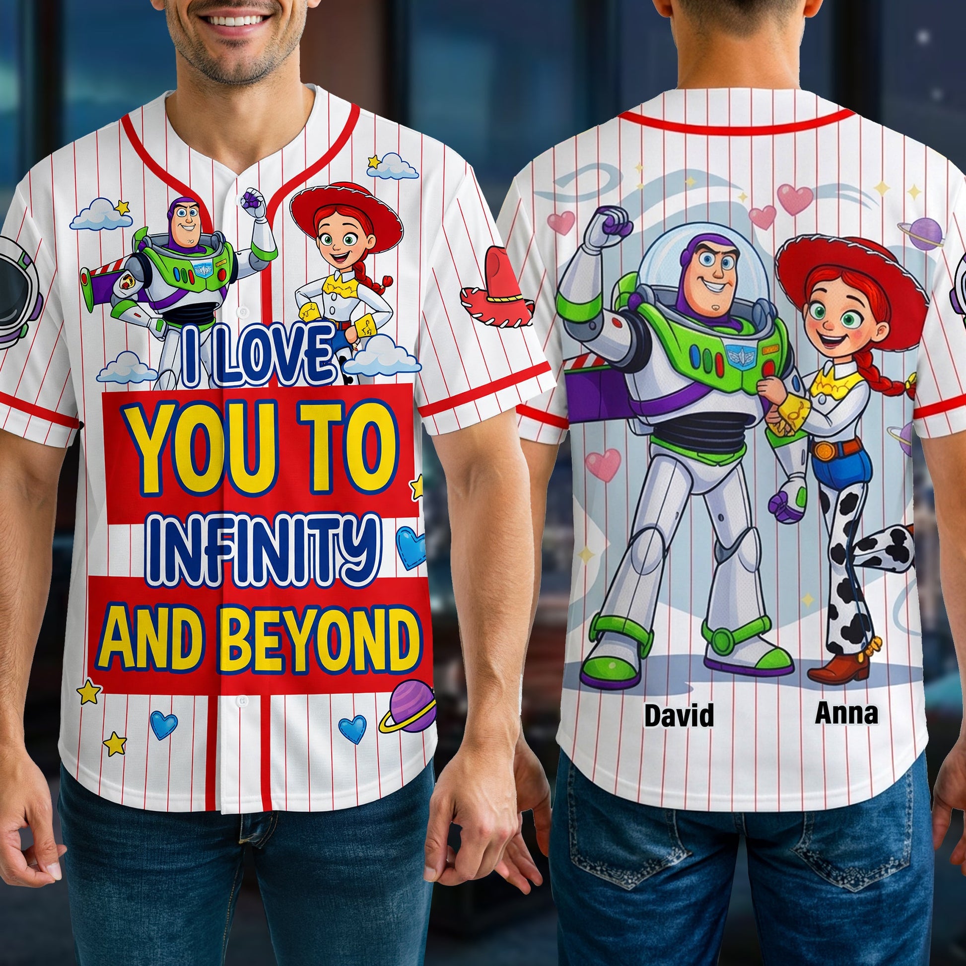 Couple Forever Baseball Jersey - Personalized Gifts For Couple 02NAQN190626-Homacus