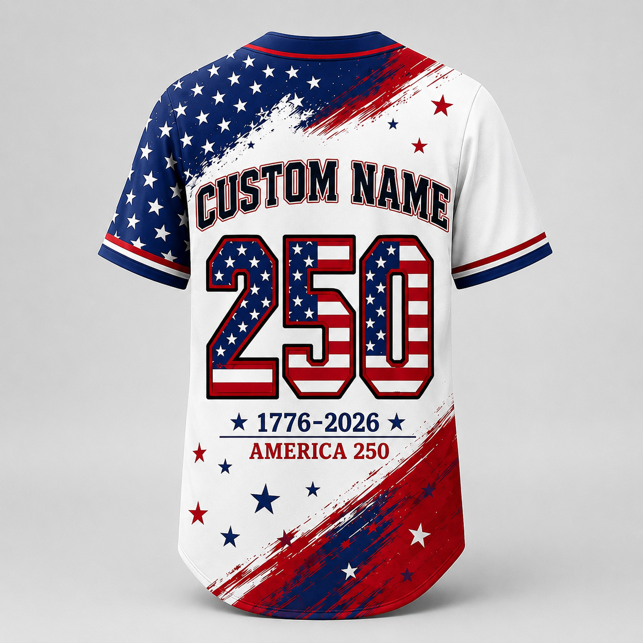 God Bless The USA 250 Years Of Freedom - Personalized Baseball Jersey - Gift For Patriots - image 5