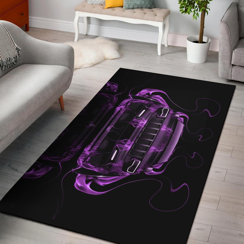 Jeep Purple Rectangle Rug LT11