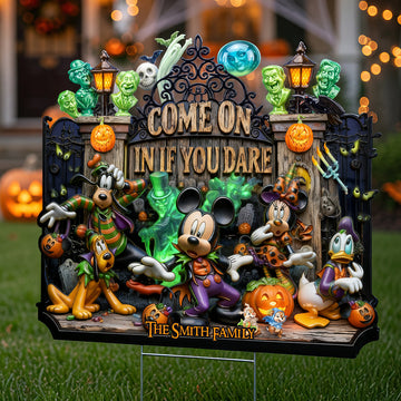 Scared Squad Yard Sign - Personalized Halloween Decor -Mkko-DN2808261449