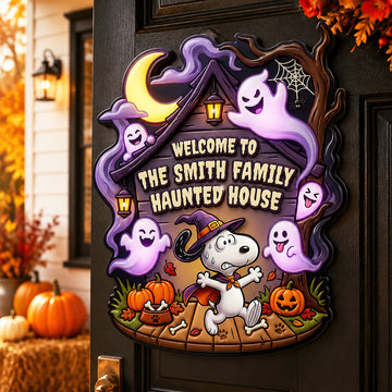 P-nust Halloween Family Acrylic Sign - Personalized Gifts For Family TN2209261832