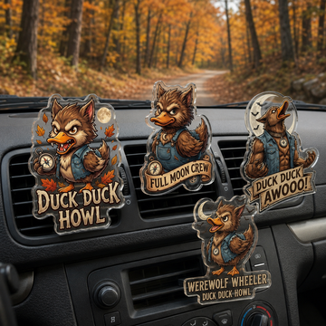 Werewolf Duck Acrylic Car Air Vent Clip-DN2808261121