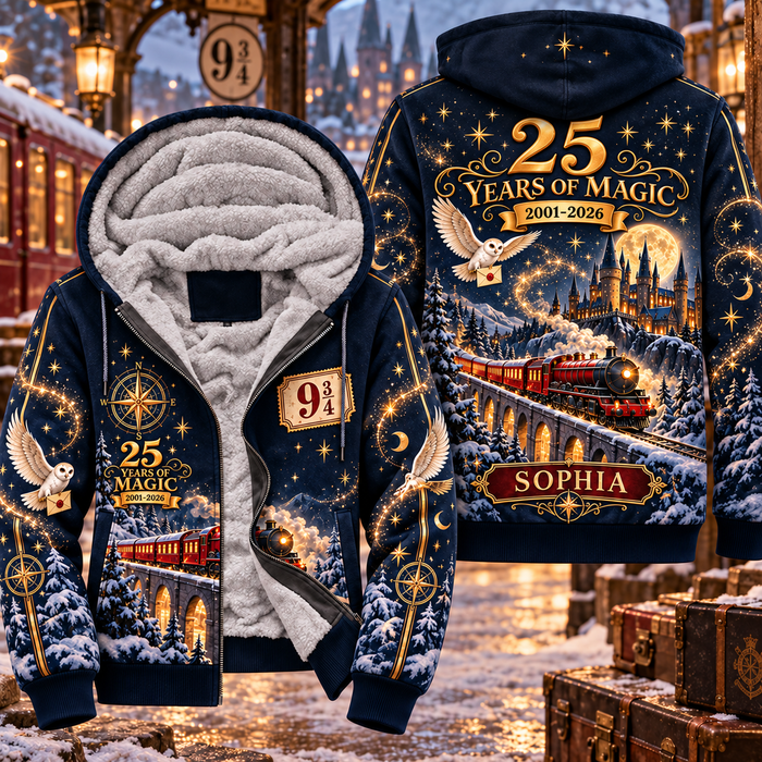 HaPo 25 Years of Magic – Moonlit Hogwarts Express – Personalized AOP Apparel – Anniversary Gift for Wizard Fans-DN1210261516