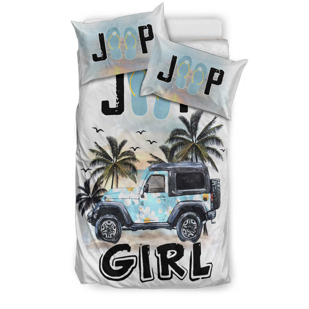 Jeep Girl Flower Flip Flops Bedding Set - image 6