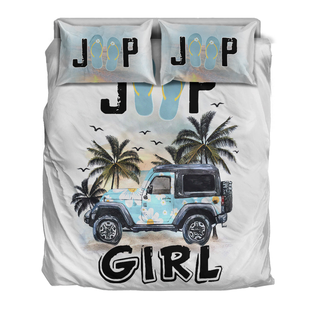 Jeep Girl Flower Flip Flops Bedding Set - image 5