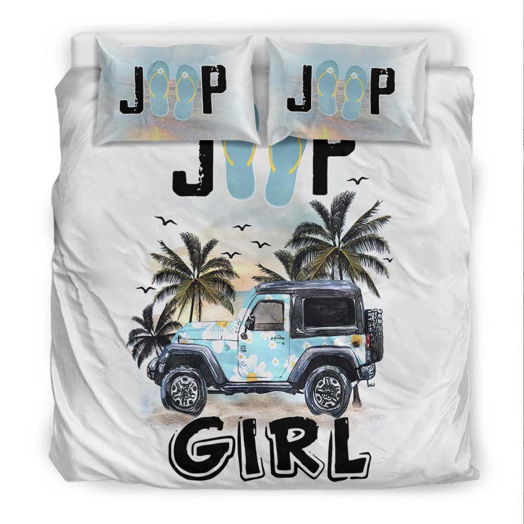 Jeep Girl Flower Flip Flops Bedding Set - image 4