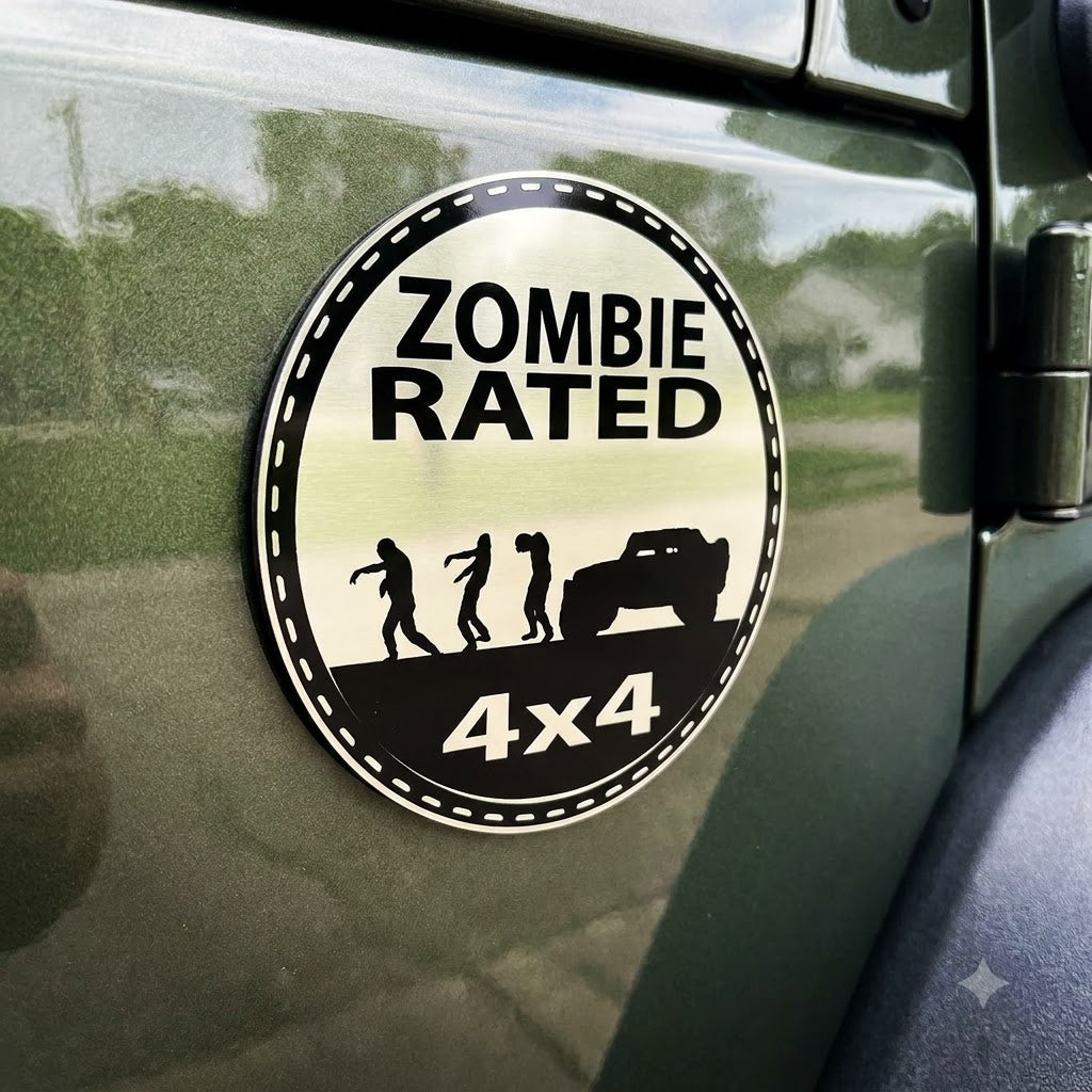 Bigfoot, Mermaid, Zombie Rated 4x4 Car Magnet TN2608271542