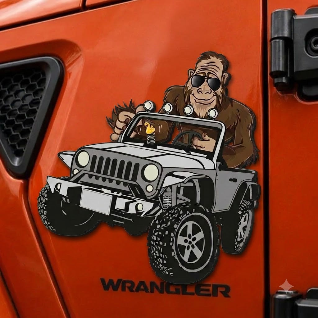 Bigfoot, Mermaid, Zombie Rated 4x4 Car Magnet TN2608271542