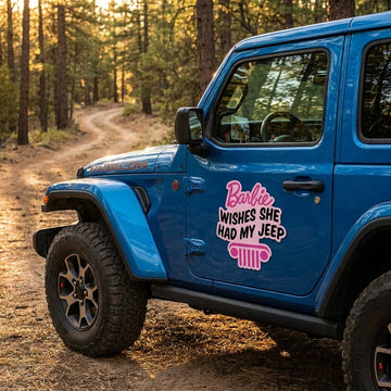 Barbie Wishes She Had My Jeep v2 Car Magnet TN2608271548