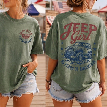 Jeep Girl 85 Years Of Anniversary T-Shirt TN2407261037