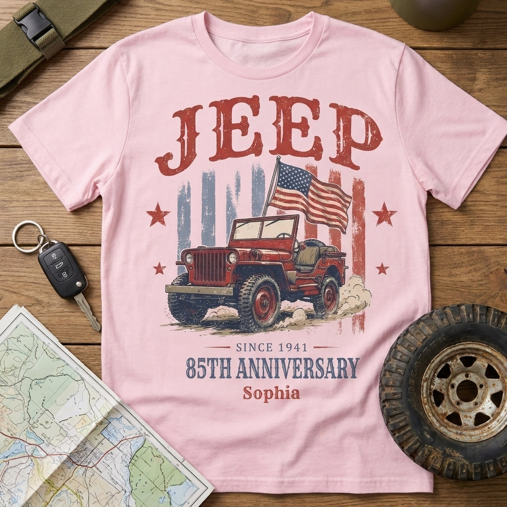 Jeep 85th Anniversary V5 Personalized T-Shirt TN2307261713