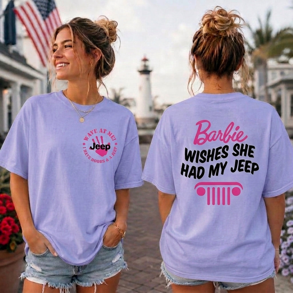 Barbie Wish She Had My Jeep T-Shirt TN2407261202