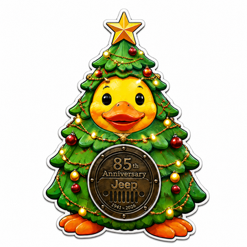 Jeep 85th anniversary Christmas duck vinyl magnet V4 TN2608271538