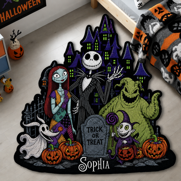Personalized TNBC halloween Characters Tufted Rug – Custom Name Halloween Doormat/Rug- TN1609261050