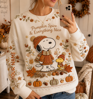 P-nust Sweatshirt - Personalized Autumn Comic Friends Sweater- TN2209261804