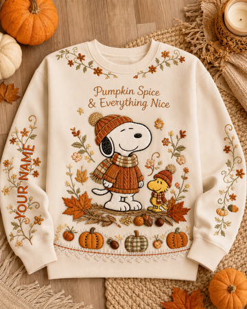 P-nust Sweatshirt - Personalized Autumn Comic Friends Sweater- TN2209261804