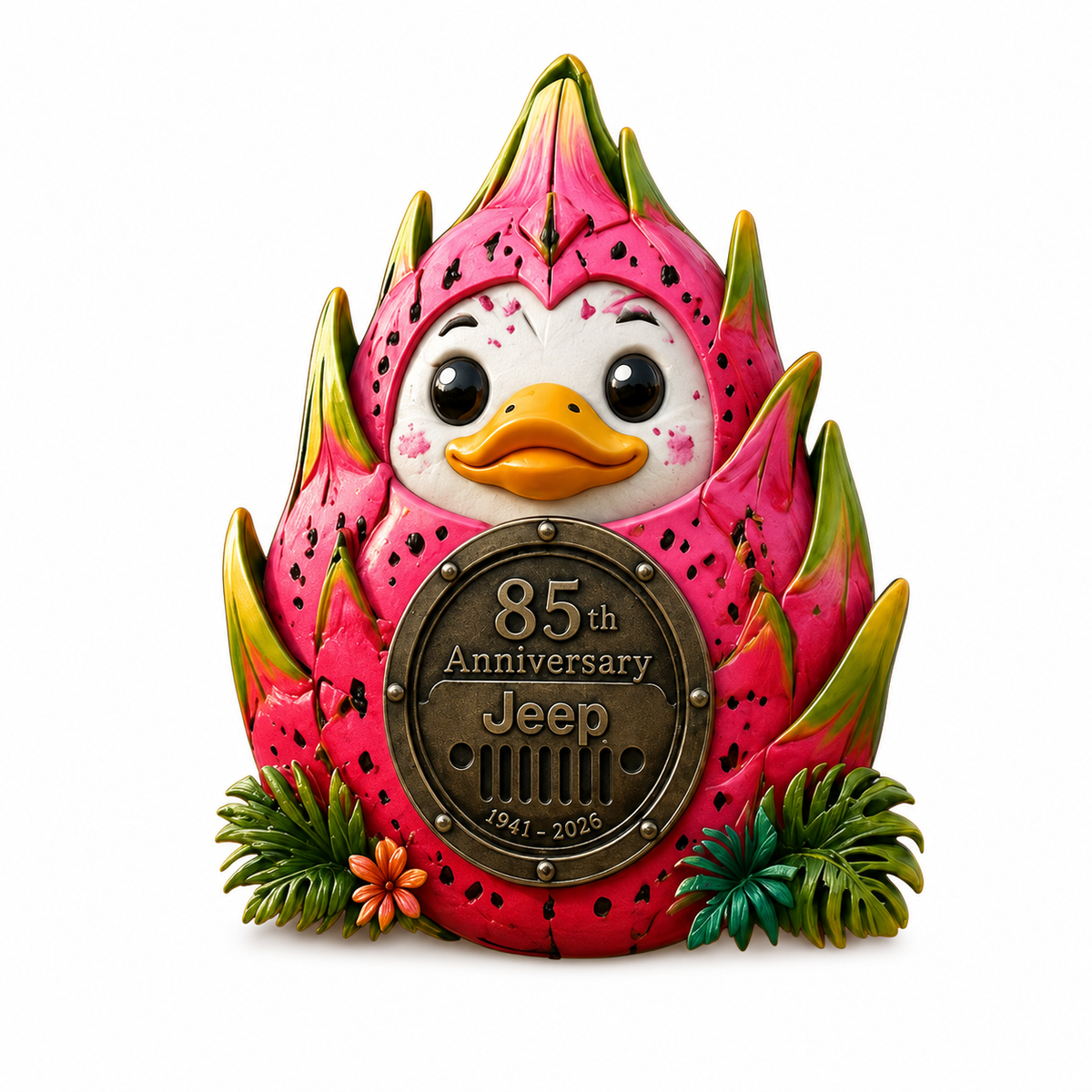 Jeep 85th anniversary fruit duck vinyl magnet V1 TN2608271547