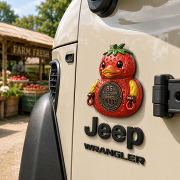 Jeep 85th anniversary fruit duck vinyl magnet V1 TN2608271547