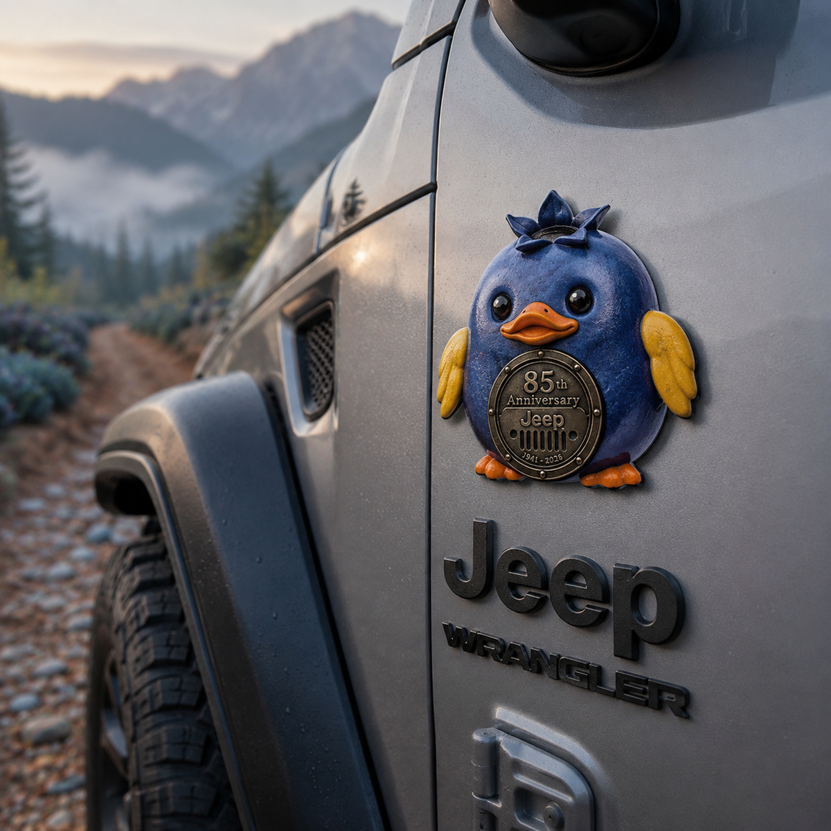 Jeep 85th anniversary fruit duck vinyl magnet V2 TN2608271541