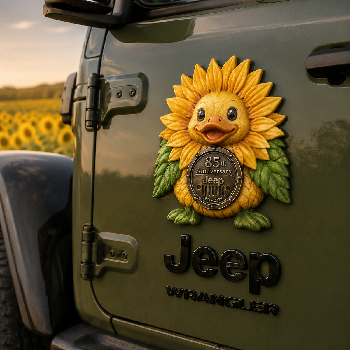 Jeep 85th anniversary fruit duck vinyl magnet V3 TN2608271544
