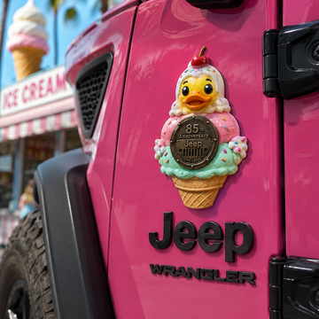 Jeep 85th anniversary fruit duck vinyl magnet V3 TN2608271544