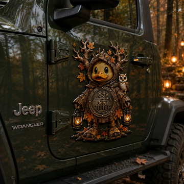 Jeep 85th anniversary halloween duck vinyl magnet TN2608271532