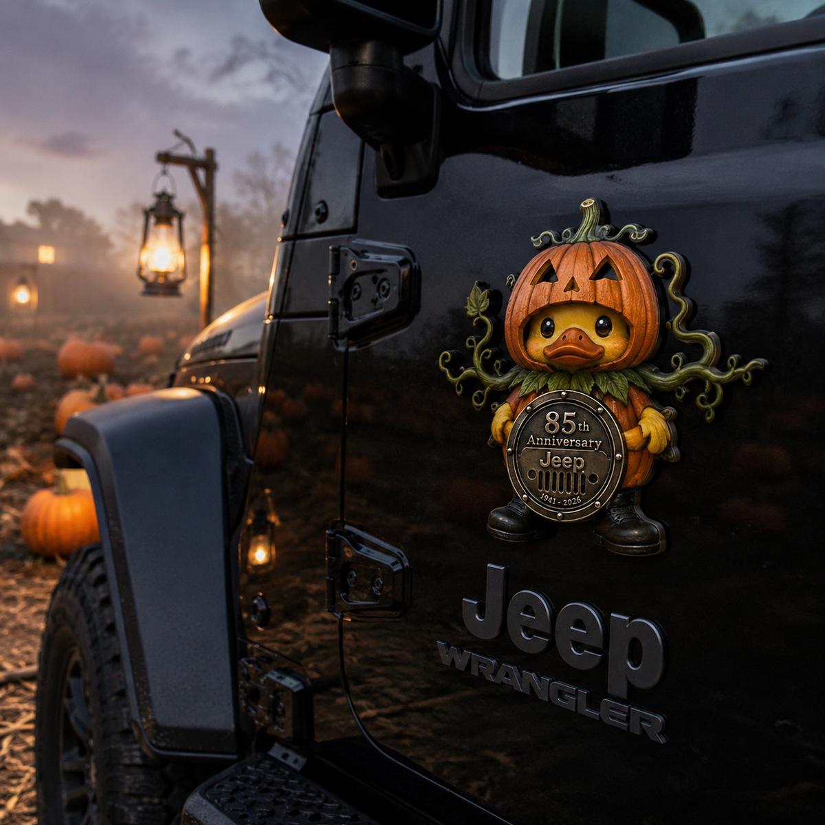 Jeep 85th anniversary halloween duck vinyl magnet TN2608271532