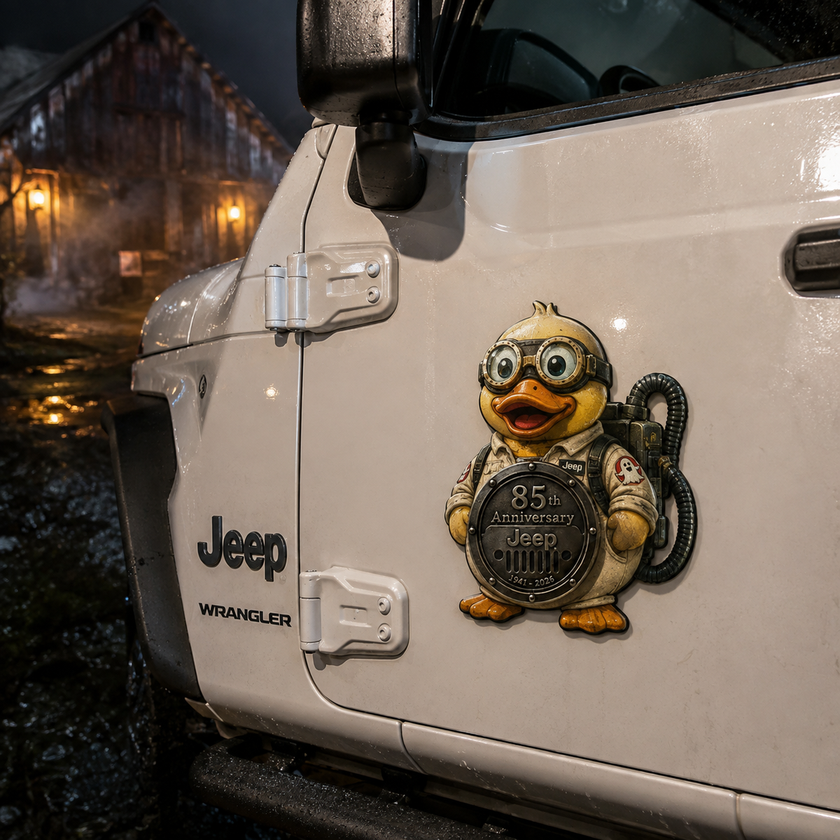 Jeep 85th anniversary spooky duck vinyl magnet TN2608271531