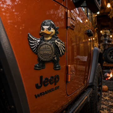 Jeep 85th anniversary duck not duck vinyl magnet TN2608271534