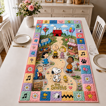 Personalized Happy P-nust Table Runner - Cozy Friendship Day Table Runner-TN2209261822