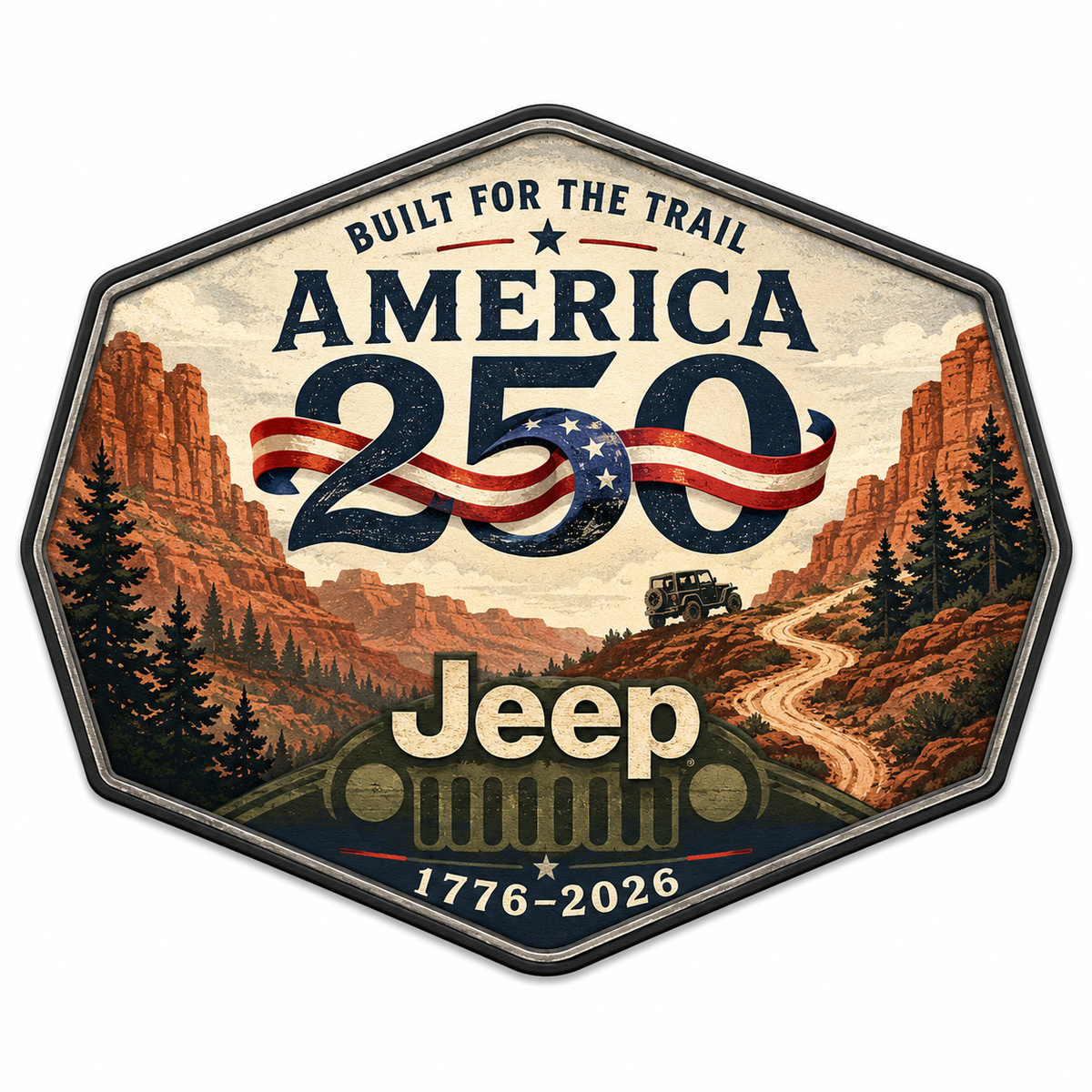 Jeep Anniversary Honor Vinyl Car Magnet TN2608271536