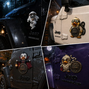 Jeep 85th anniversary spooky duck vinyl magnet TN2608271531