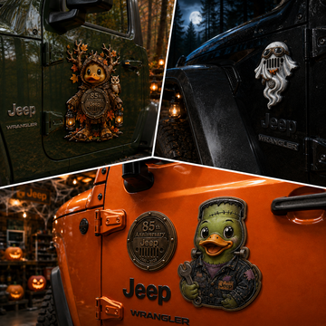 Jeep 85th anniversary halloween duck vinyl magnet TN2608271532