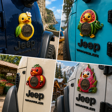 Jeep 85th anniversary fruit duck vinyl magnet V1 TN2608271547