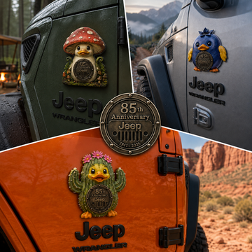 Jeep 85th anniversary fruit duck vinyl magnet V2 TN2608271541