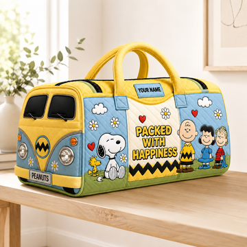 P-nust Personalized Classic Friends Quilted Duffle Bag - Cute Puppy Bag Gifts- TN2209261833