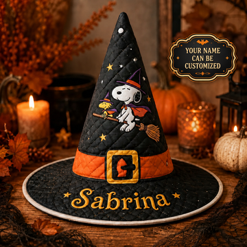 P-nust - Personalized Halloween Character Quilt Witch Hat TN2209261826