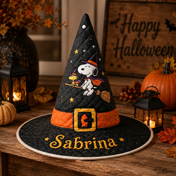 P-nust - Personalized Halloween Character Quilt Witch Hat TN2209261826