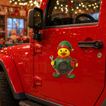 Jeep 85th anniversary Christmas duck vinyl magnet V3 TN2608271539